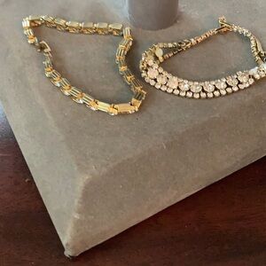 2 vintage tennis bracelets